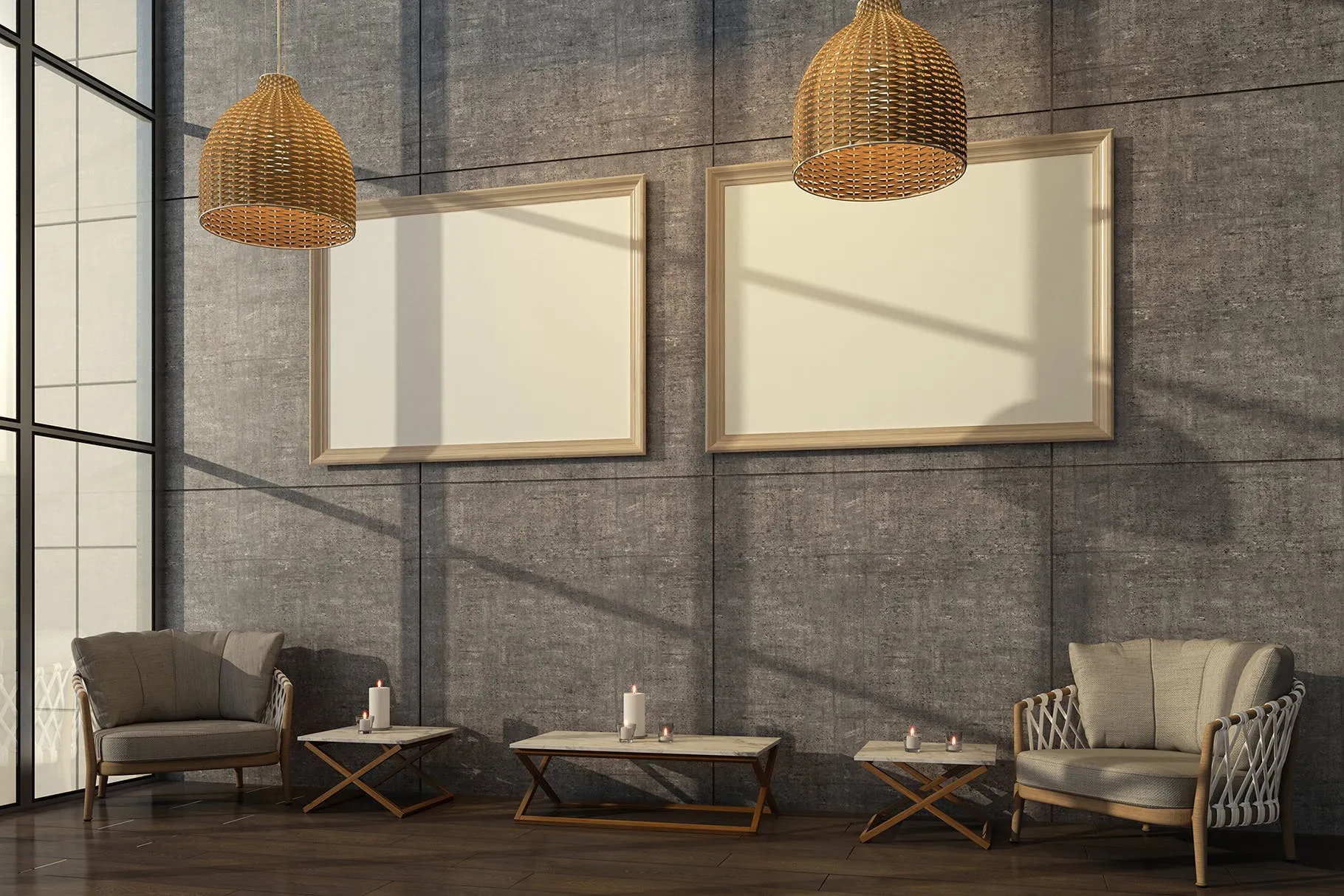 挂墙画框画廊展览样机模板素材3 Gallery Mockup 3插图(11)