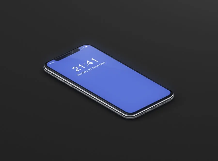 逼真材质iPhone X高端手机屏幕预览素材库精选样机PSD模板 iPhone X Mockup插图(2)