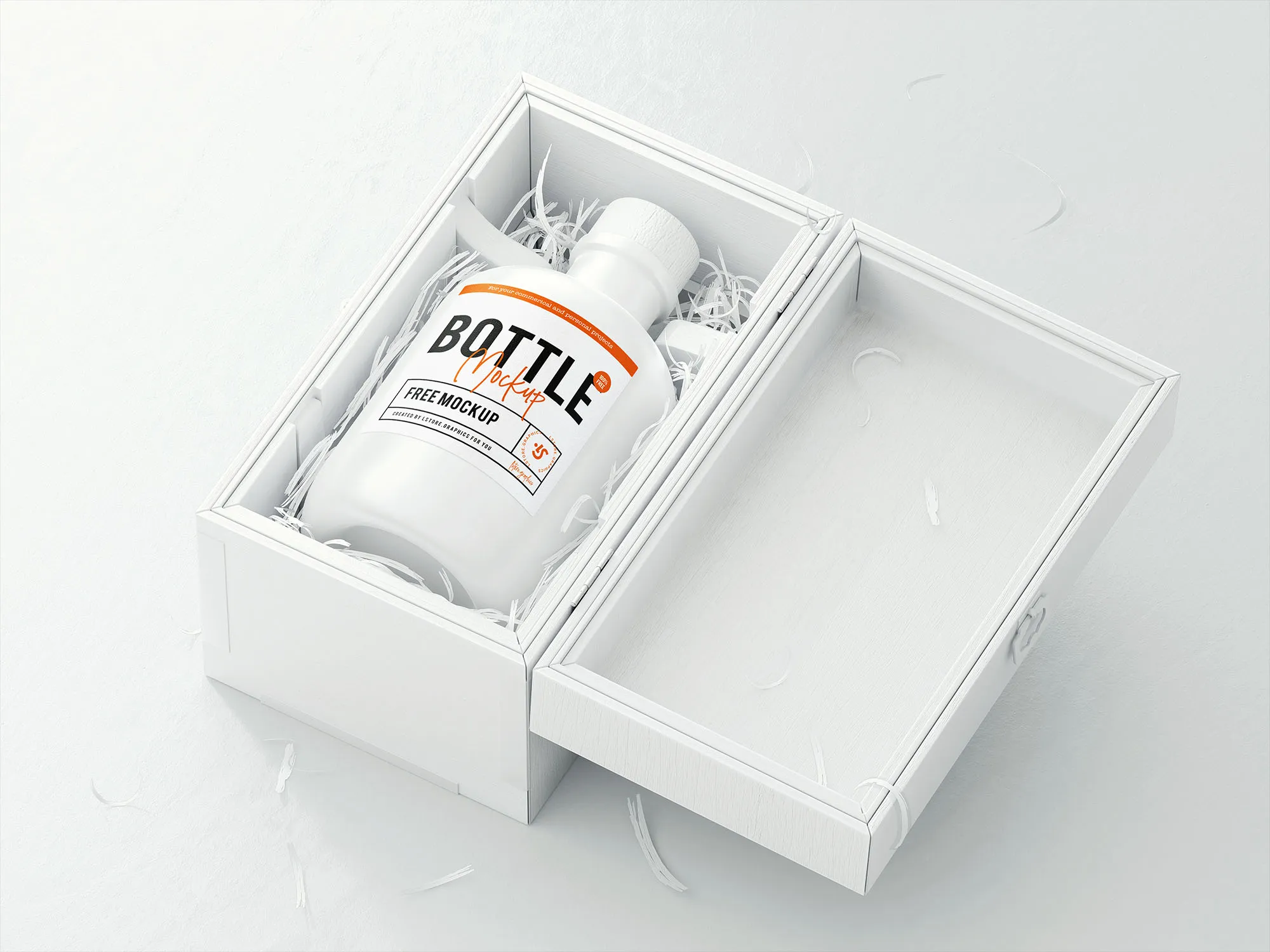 化妆品瓶罐样机模板 Bottle Logo Mockup插图(1)