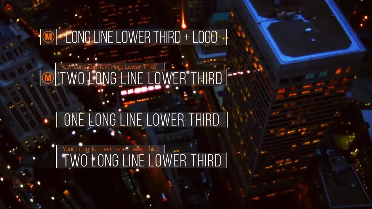 28个下三分之一广告全屏标题像素设计精选AE模板