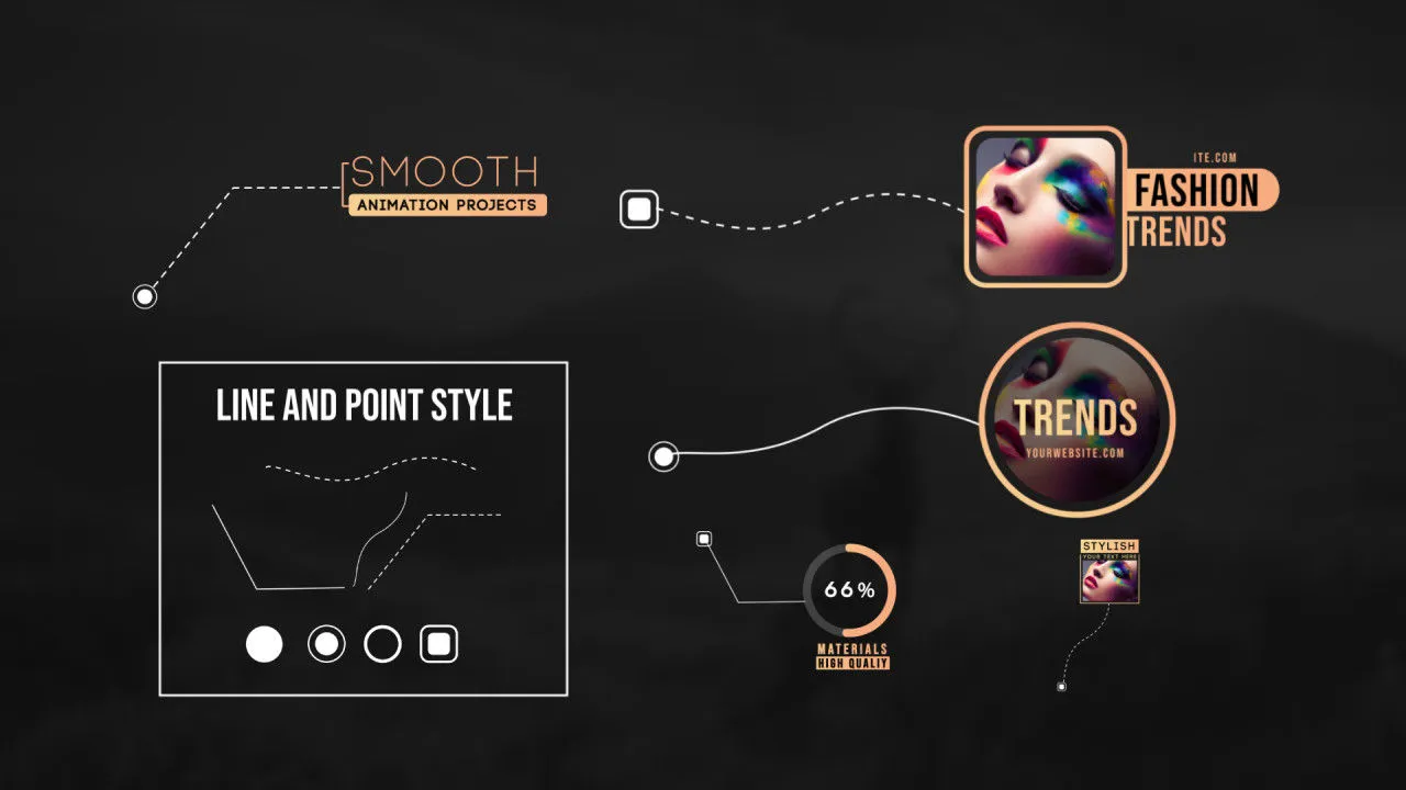 7个创意设计独特的标注文本动画像素设计精选AE模板