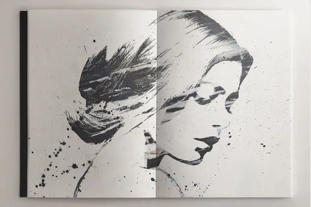 素描本内页艺术作品设计演示样机素材库精选 SketchBook Notebook Mock-ups插图(3)