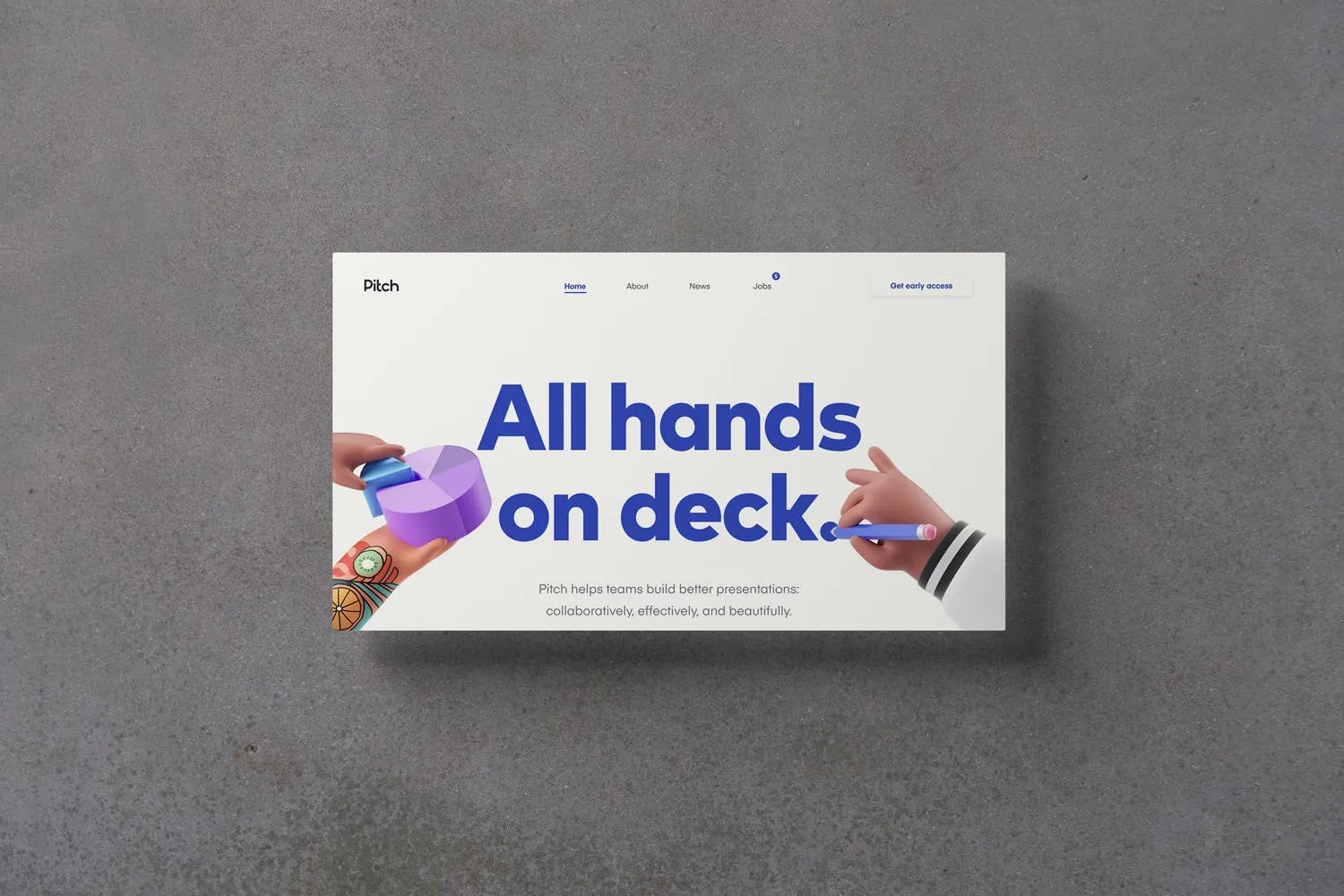 3D立体视觉网站设计效果图样机 3D Screen Mockups插图(1)