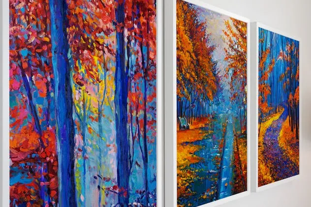 15张家居装饰相框画框样机套装 15 Poster Set Mockups插图(7)