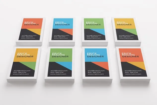 UK尺寸规格企业名片设计效果图素材库精选 UK Business Cards Mock-up’s [85×55 mm]插图(5)