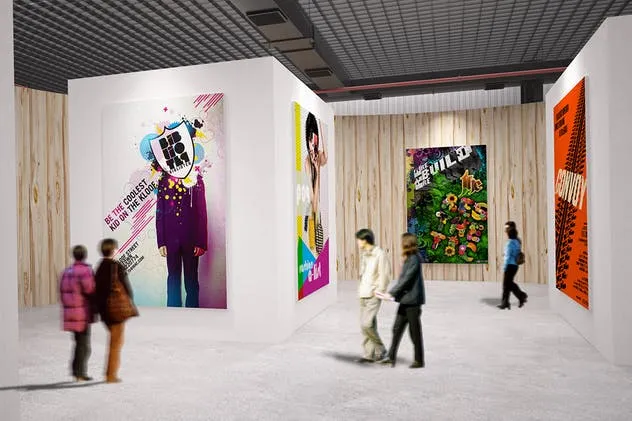 展馆艺术品海报展览样机Vol.5 Exhibition Mockup [vol 5]插图(5)