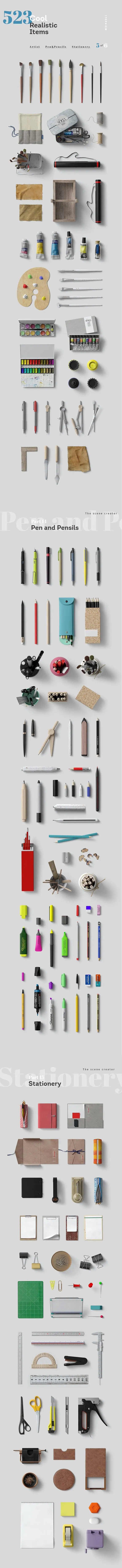 素材库下午茶：超级办公室物品品牌设计Mockups下载[PSD,解压后26GB+]插图(3)