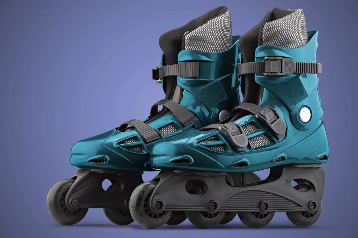旱冰鞋溜冰鞋外观设计样机素材库精选模板 Roller_Skate-Mockup插图(4)