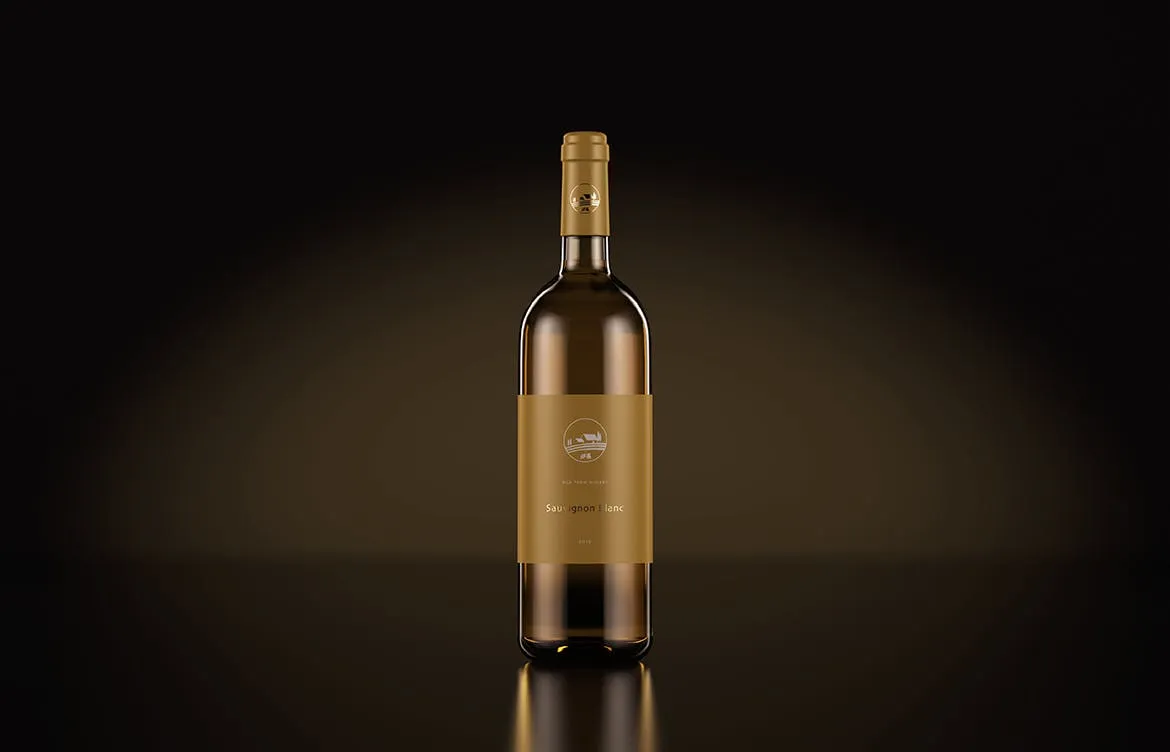 葡萄酒酒瓶外观设计样机PSD模板 Wine Bottle Mockup — Dark Studio插图(2)