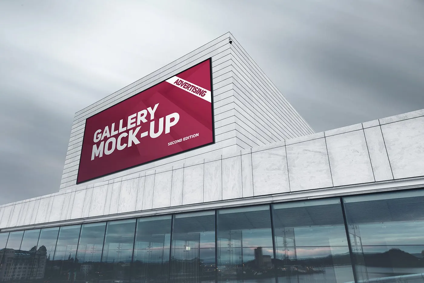 展厅画廊巨幅海报设计图样机素材库精选模板v3 Gallery Poster Mockup v.3插图(9)