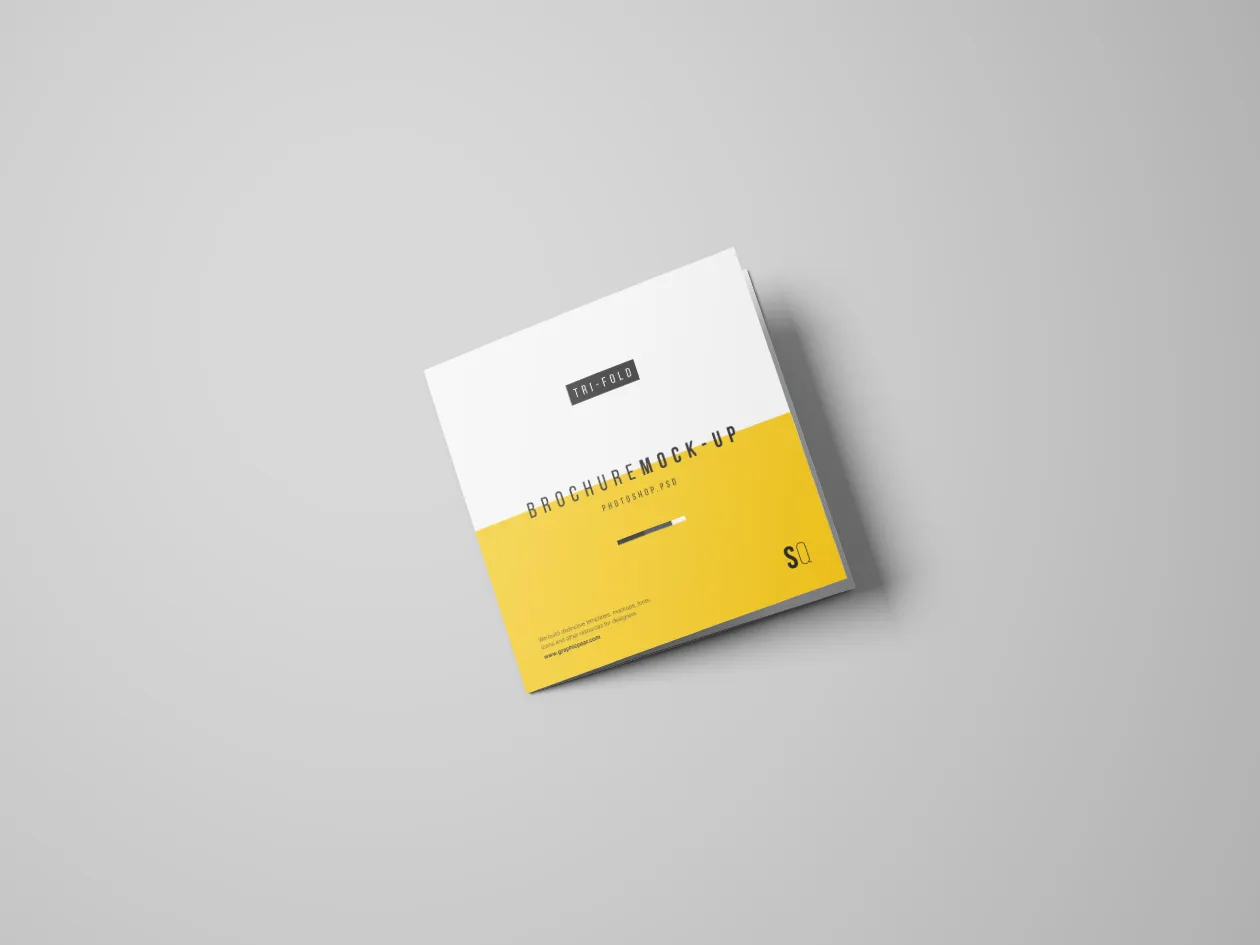 方形三折页企业品牌介绍手册样机插图(11)