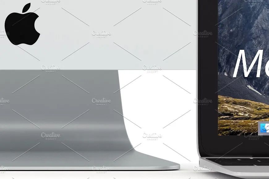 5K高分辨率Apple设备样机合集[白色版本] Apple Mockup products – 1 (white)插图(2)