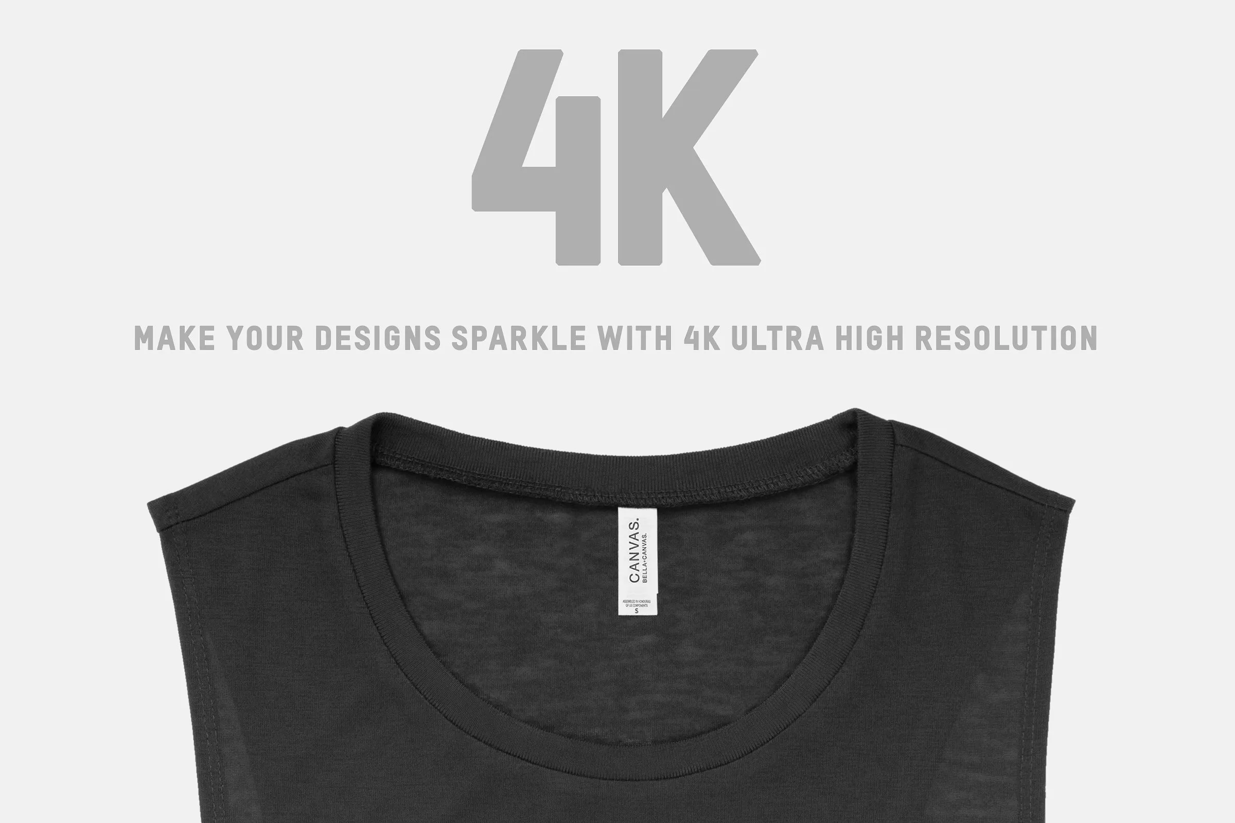 肌肉男运动背心服装样机 Bella Canvas 8803 Scoop Muscle Tank插图(2)