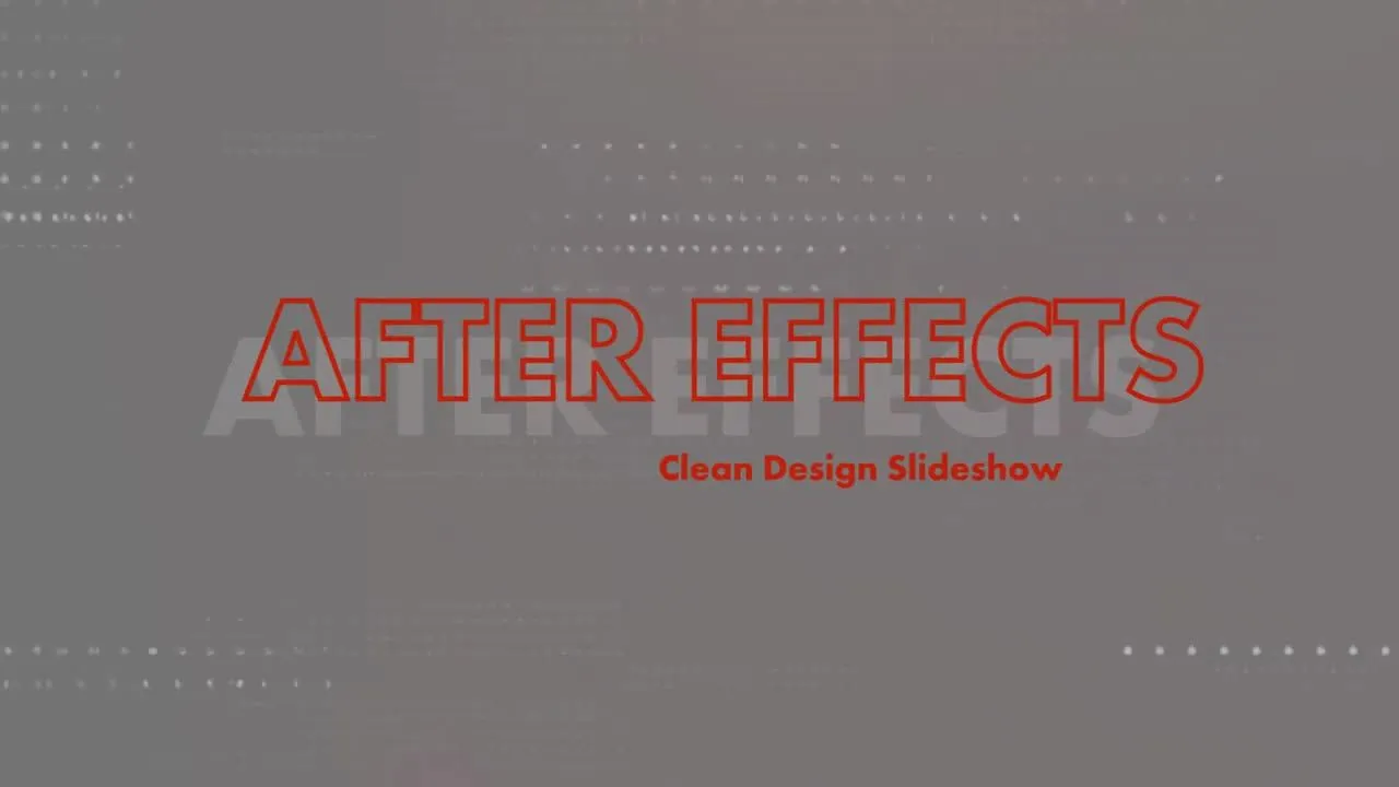 清洁设计幻灯片像素设计精选AE模板