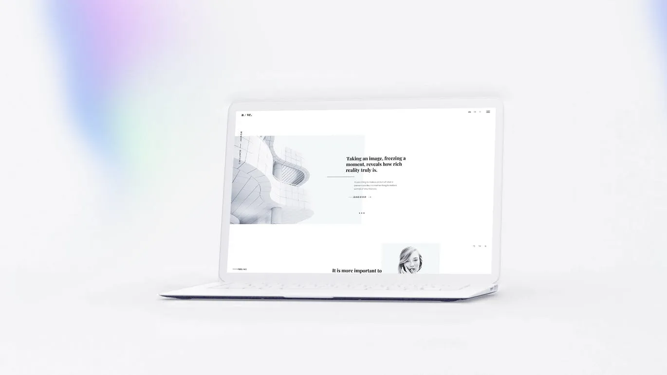 白色超极本笔记本电脑样机模板 White Laptop Mockup插图(4)