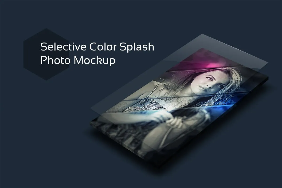 创意艺术效果照片样机 Photo Mockup插图