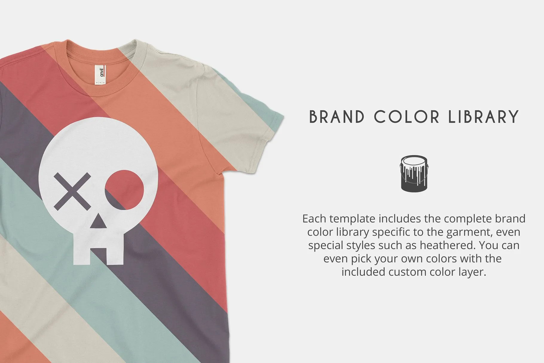 圆领纯棉T恤样机 Anvil 980 Fashion T-Shirt Mockups插图(4)