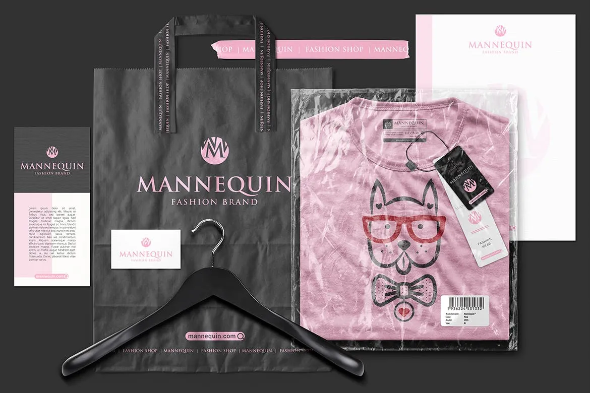 品牌T恤Logo设计效果图预览样机素材库精选 Packaged T-Shirt Scene  Mockup插图(1)