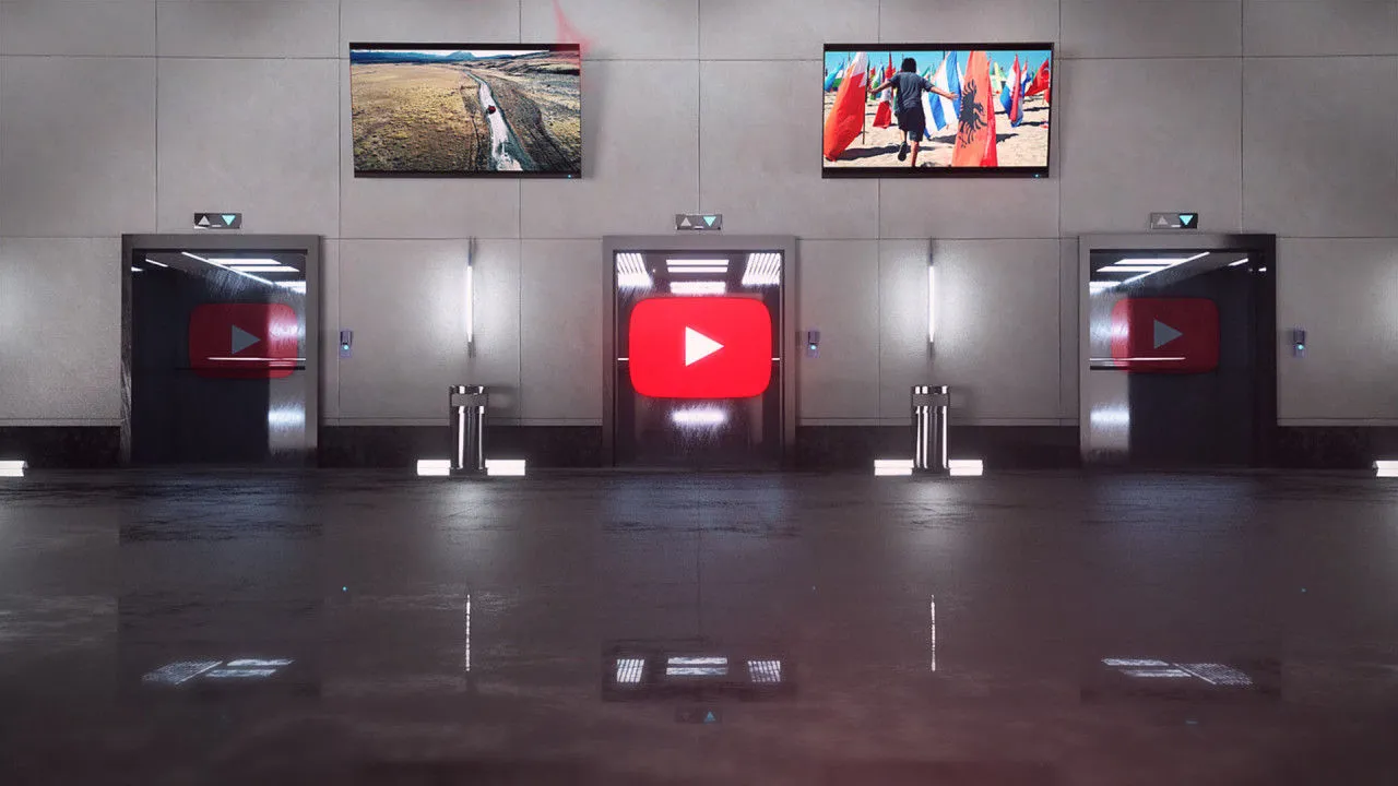 动画电梯标志显示像素设计精选AE模板