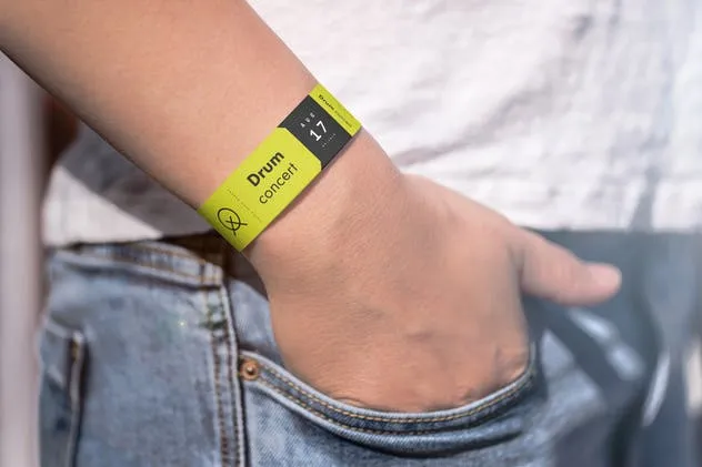 纸质手环腕带样机模板V2 Paper Band Mock-up 2插图(2)