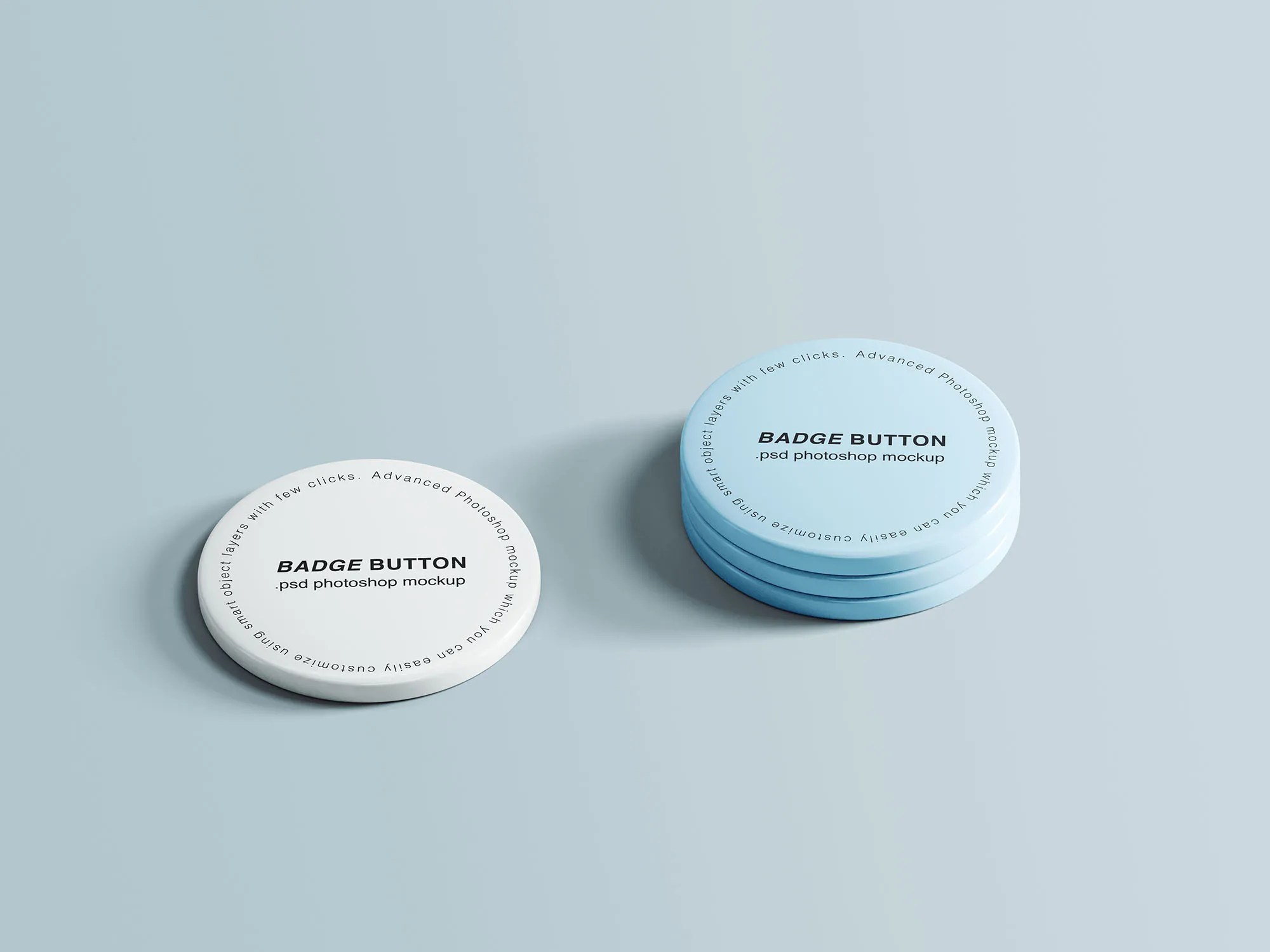 别针按钮图案设计展示像素设计精选模板 Pin Buttons Mockup