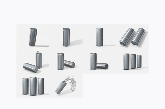 能量饮料罐头外观设计样机 Energy Drink Can Mockup vol.2插图(9)