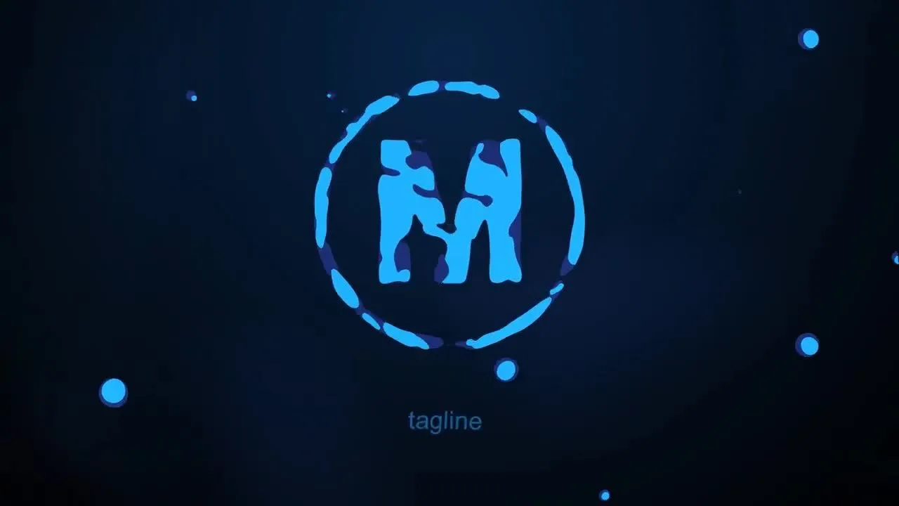 社交媒体液体标志像素设计精选AE模板