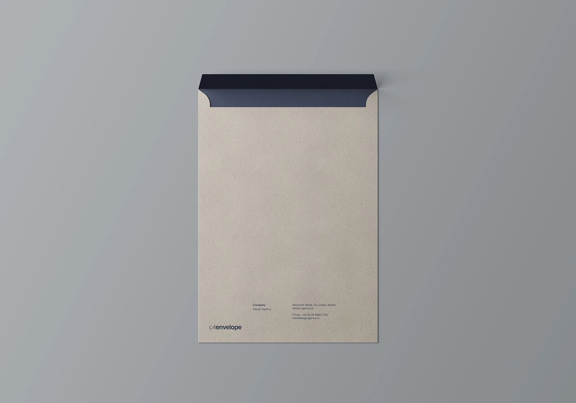 C4标准尺寸信封设计图样机 C4 Envelope Mockup插图(8)