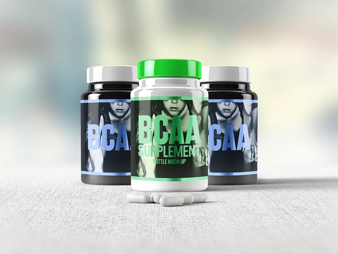 高品质的维生素药品营养品保健品包装设计VI样机展示模型mockups插图(3)