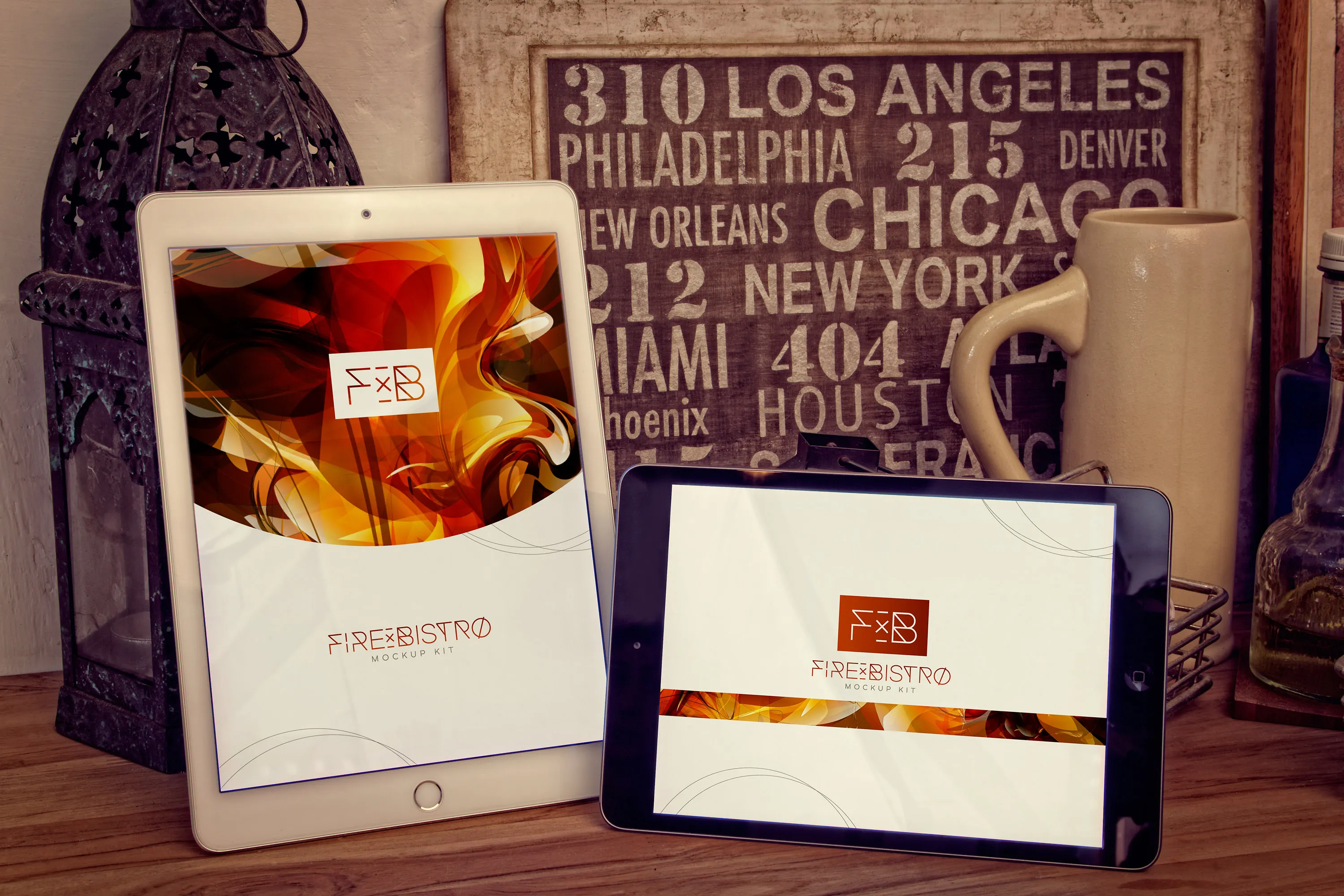 iPad Air＆iPad Mini平板电脑屏幕设计预览样机模板 iPad Air 2, iPad Mini 3 Mockup插图