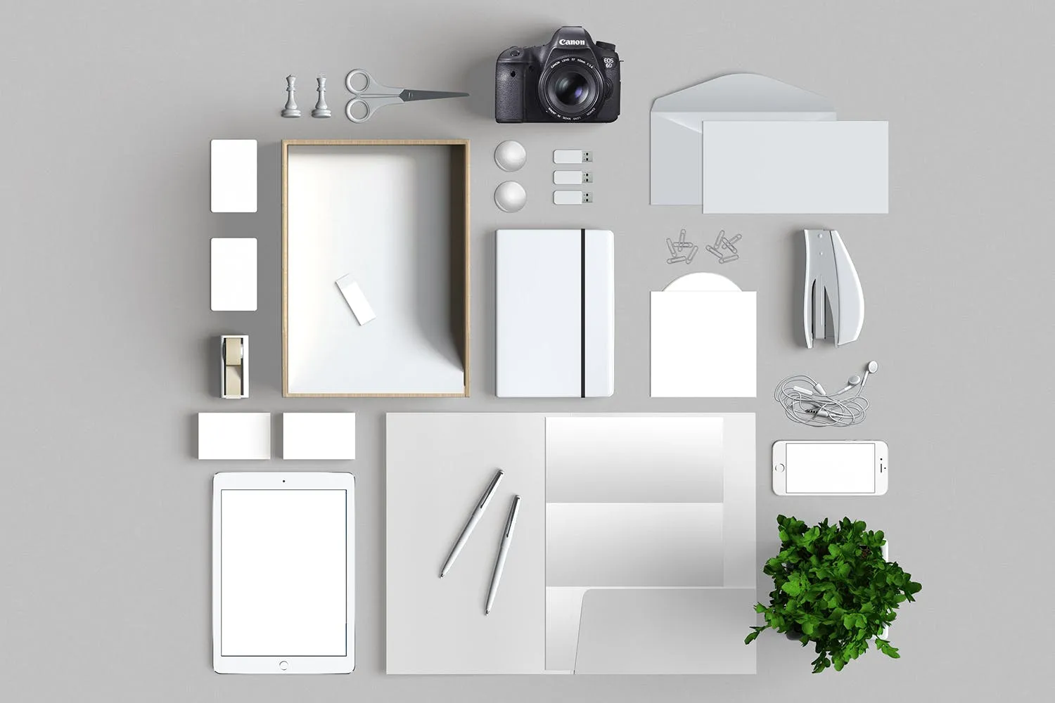 品牌VI标识设计企业办公文具素材库精选模板05 Brand Identity / Stationery Mockup 05插图(1)