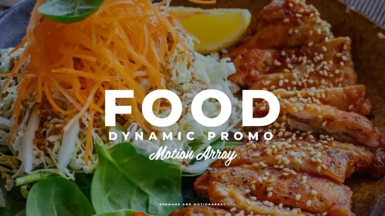 食物促销像素设计精选AE模板