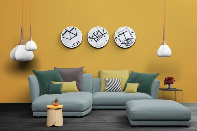 客厅装修室内设计场景样机模板 Mockup Interior Scene Creator – MK2插图(1)