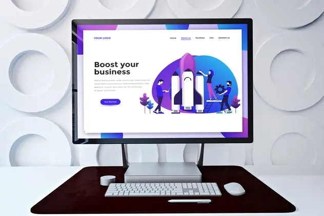 办公室场景微软一体机样机 Surface Studio in office插图(1)