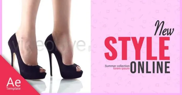 时尚社交媒体节日促销广告视频像素设计精选AE模板 Fashion Sale