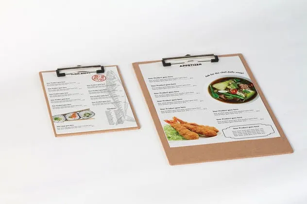 日式餐厅菜单设计样机模板 Restaurant Menu Mock Up插图(1)