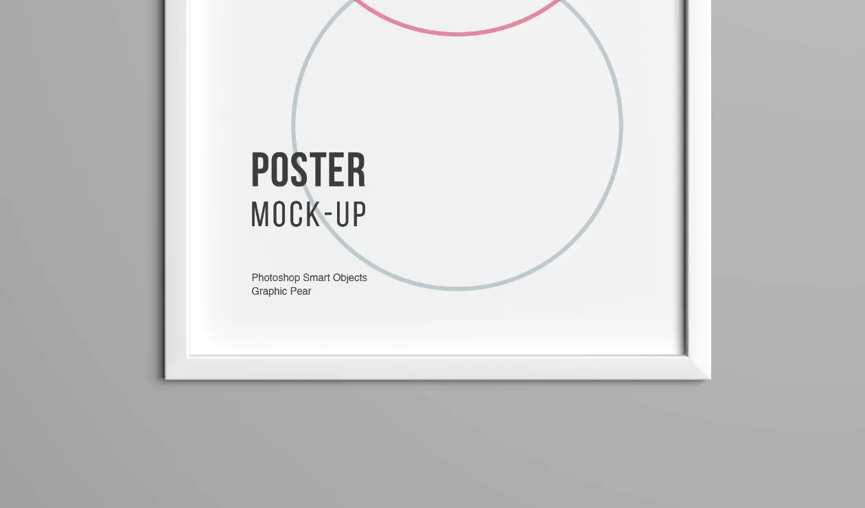 精装海报画框样机模板素材 Smart Poster Mockup插图