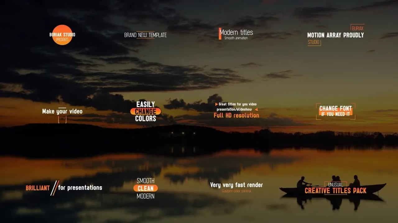 不寻常的创意标题像素设计精选AE模板