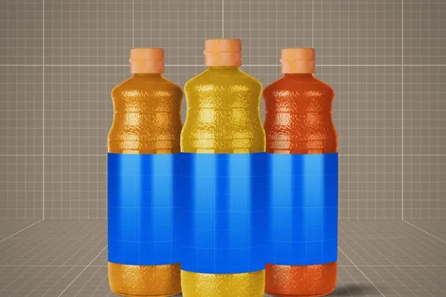 果汁饮料瓶外观包装样机v4 Juice Bottle V.4插图(2)
