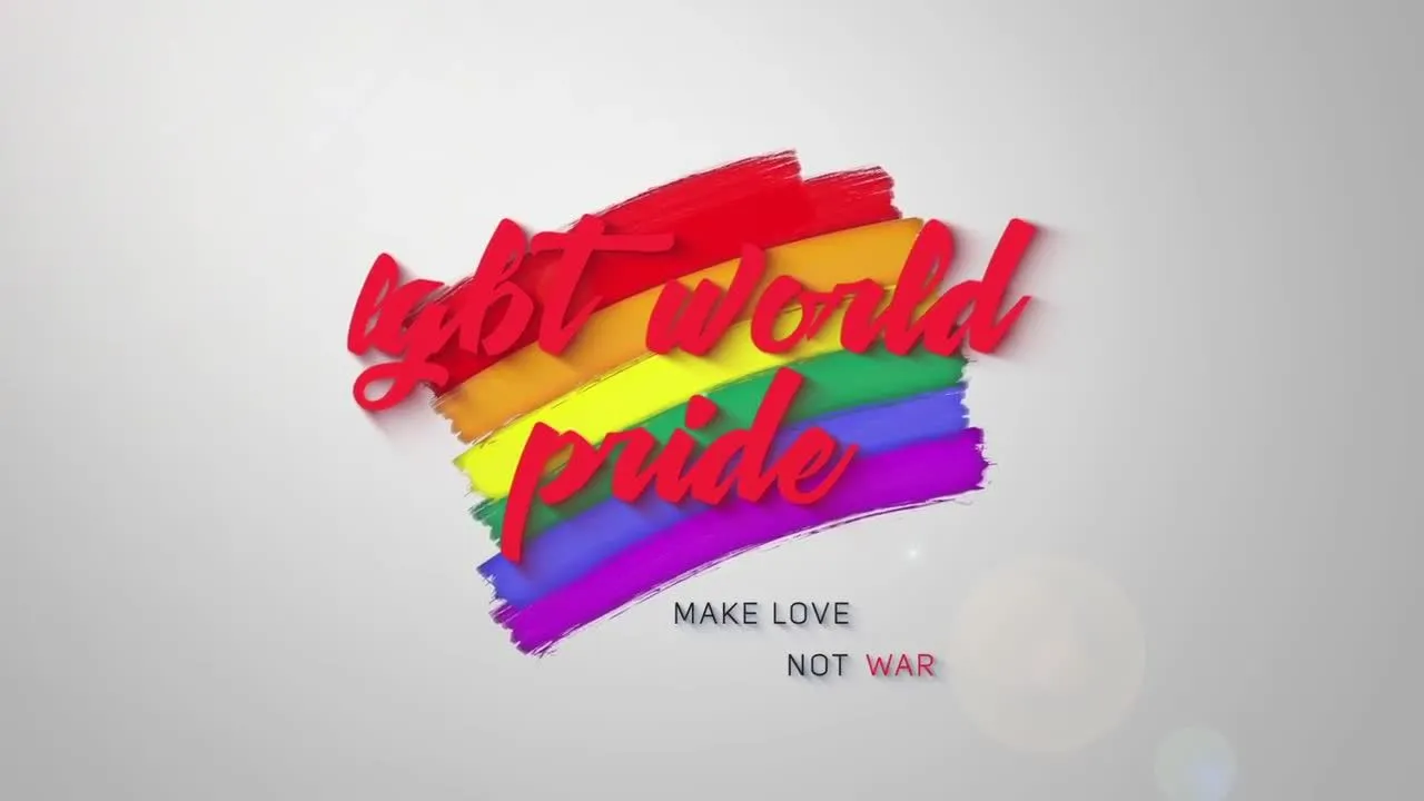 彩虹色幻灯片演示文本像素设计精选AE模板