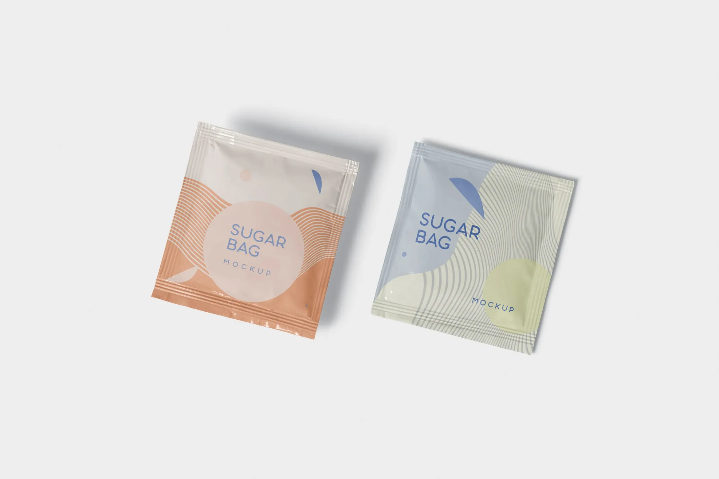 盐袋糖袋包装设计效果图像素设计精选 Salt OR Sugar Bag Mockup#8211; Square Shaped