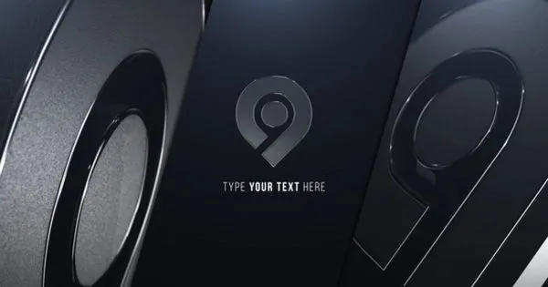 黑色塑料哑光Logo演示像素设计精选AE模板 Plastic Logo Reveal