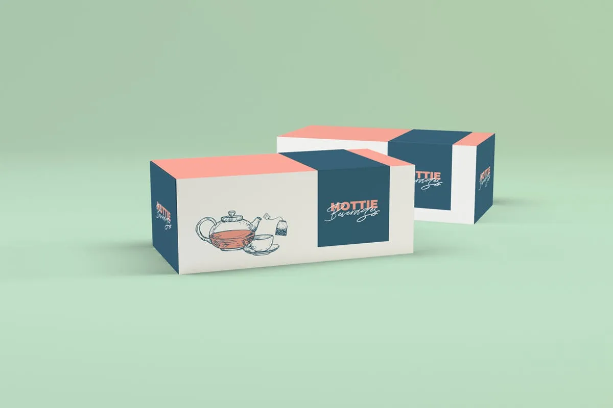 茶包包装盒设计样机模板 Multipurpose Box Packaging Mockup插图