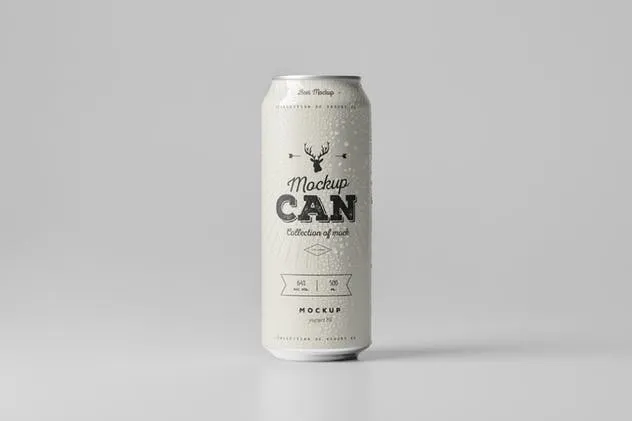 啤酒饮料罐头外观样机模板04 Can Mock-up 4插图(1)