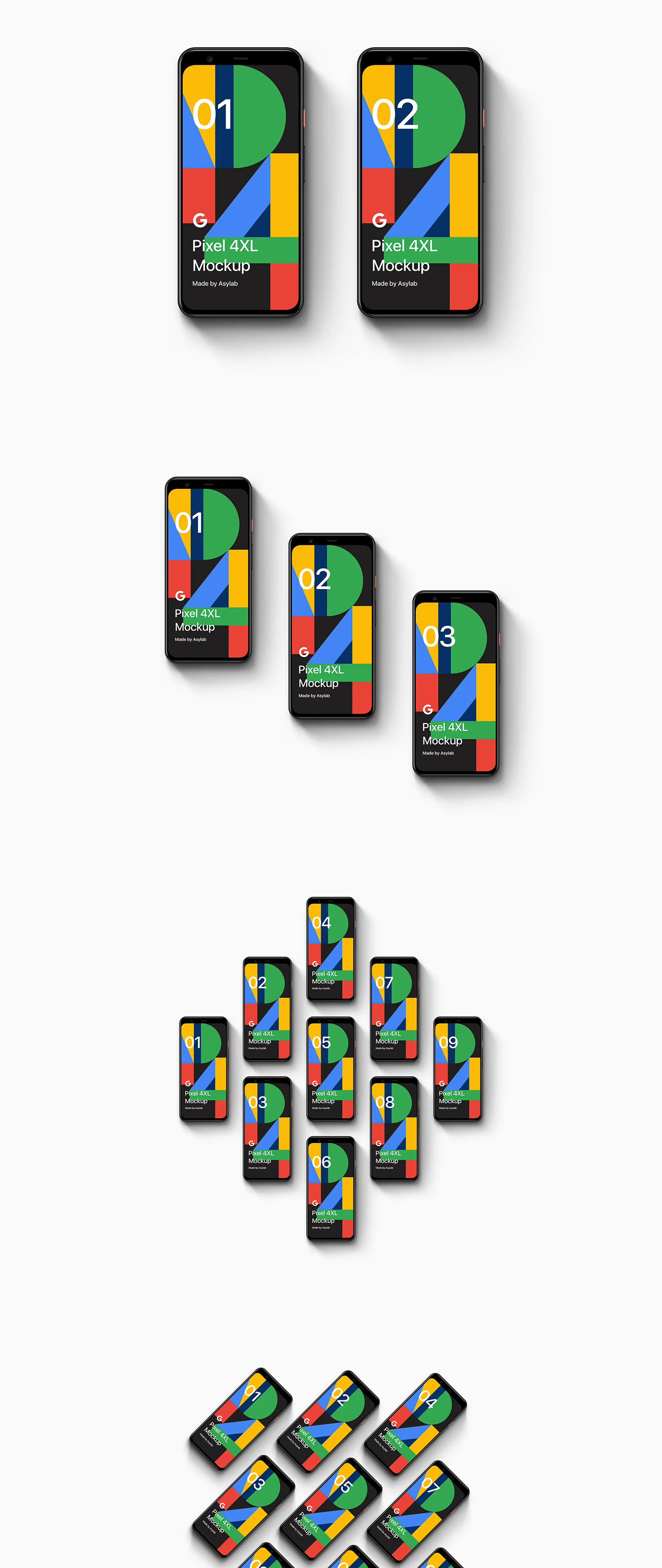 素材库下午茶：Google Pixel 4-20个设备演示素材库精选样机合集插图(2)