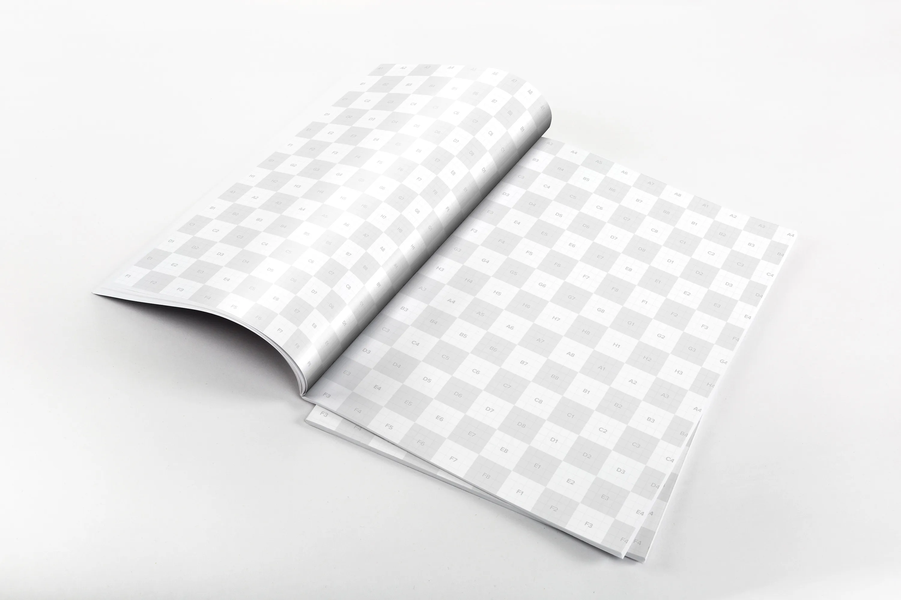 A4尺寸大小高端杂志内页排版设计效果图样机 A4 Magazine Spread Mockup插图(1)