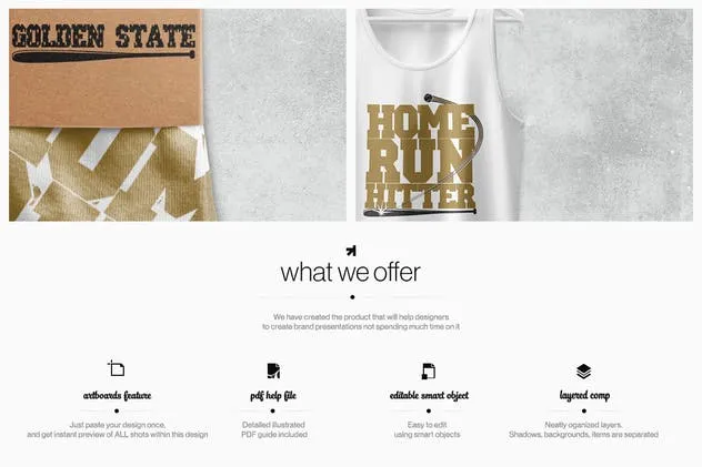 印花T恤/长袖/连帽衫样机套装 Tank T-shirt Long Sleeve Hoodie Mockup插图(1)