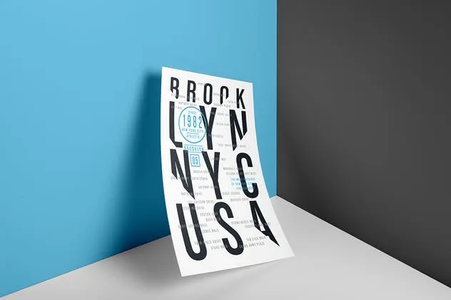 A4信笺海报传单样机Vol.3 Poster / A4 Letterhead Mockup Vol. 3插图(1)