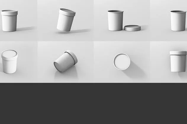 茶叶/咖啡中等尺寸纸筒包装样机模板 Paper Box Mockup Round – Medium Size插图(11)