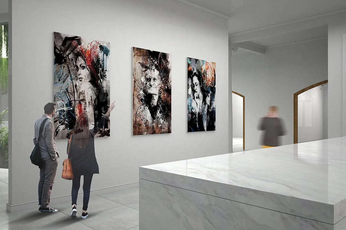 室内设计巨型画框样机模板素材v11 Exhibittion Mockup [vol11]插图(5)